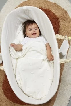 Meyco Knots Wiegdeken - 75x100 Cm - Offwhite -Winkel voor babyproducten 800x1200 309