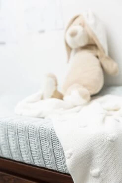 Meyco Knots Wiegdeken - 75x100 Cm - Offwhite -Winkel voor babyproducten 800x1200 310