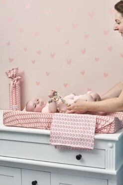 Meyco Knitted Heart Swaddle - 3-pack - Hydrofiel - Pink - 120x120cm -Winkel voor babyproducten 800x1200 46