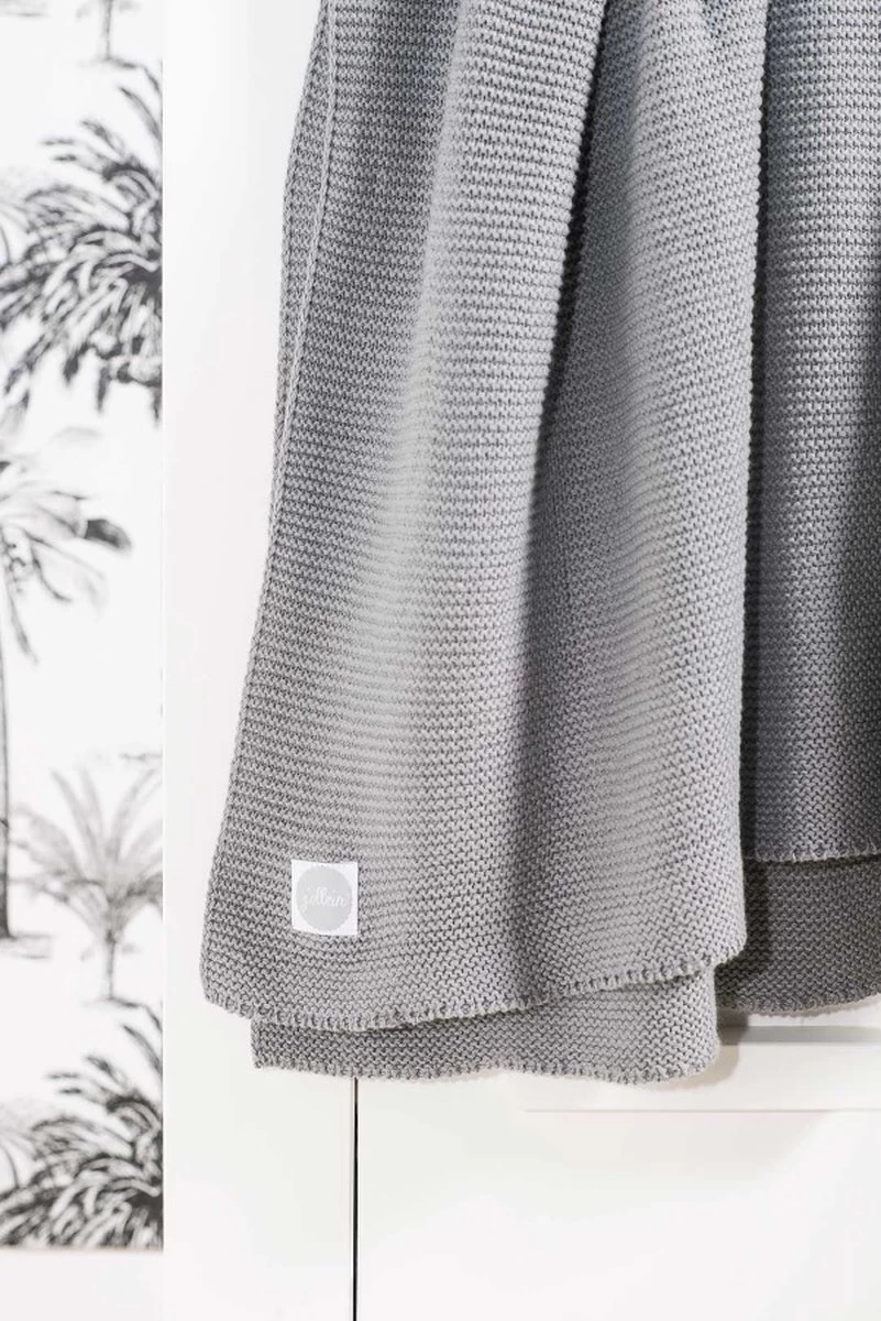 Jollein Baby Deken Ledikant 100x150cm Basic Knit - Stone Grey Jollein Baby Deken Ledikant 100x150cm Basic Knit - Stone Grey -Winkel voor babyproducten 801x1200 68