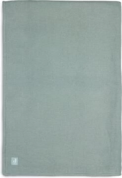 Jollein Baby Deken Ledikant 100x150cm Basic Knit Forest Green/Fleece