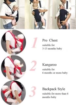 Baby Draagzak Blauw - Baby Carrier – Baby Drager Max. 15 Kg - 2 Tot 18 Maanden - Ergonomisch - Baby Draagdoek - Heupdrager - Steundrager Baby -Winkel voor babyproducten 869x1200 9