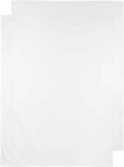 Meyco Uni Wieglaken - 2-pack - White - 75x100cm
