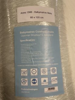 Baby Matras Mels – 100% Micropercale – Open Cel Ademend – Anti Verstikkend – Kindermatras 60x120 Cm -Winkel voor babyproducten 899x1200 36