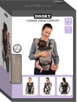 Dooky Ergonomische Draagzak Urban Comfort Beige Desert -Winkel voor babyproducten 911x1200 9
