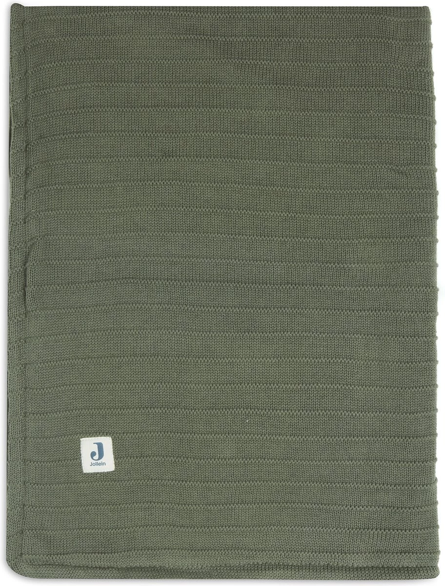 Jollein Baby Deken Wieg Velvet Pure Knit - Leaf Green - GOTS Jollein Baby Deken Wieg Velvet Pure Knit - Leaf Green - GOTS -Winkel voor babyproducten 912x1200 10