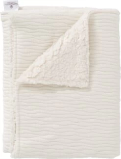 Cottonbaby - Wiegdeken - Waves - Room - Gevoerd Met Teddy - 75x90 Cm