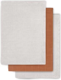 Jollein Baby Hydrofiel Monddoekje Bamboe Katoen - Caramel - 3 Stuks