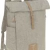 LÄSSIG Luiertas Rolltop Backpack Rugzak Incl Verschoningsmatje Choco Mélange Limited Edition