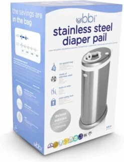 Ubbi® Ubbi Luieremmer - Zilver - Metaal - Geurloos - Geen Navulcassettes Nodig -Winkel voor babyproducten 921x1200 2