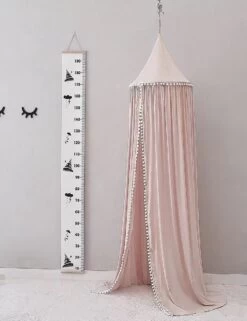 By Baboo Klamboe Baby 245cm - Roze - Katoen - Pompons -Winkel voor babyproducten 923x1200 8