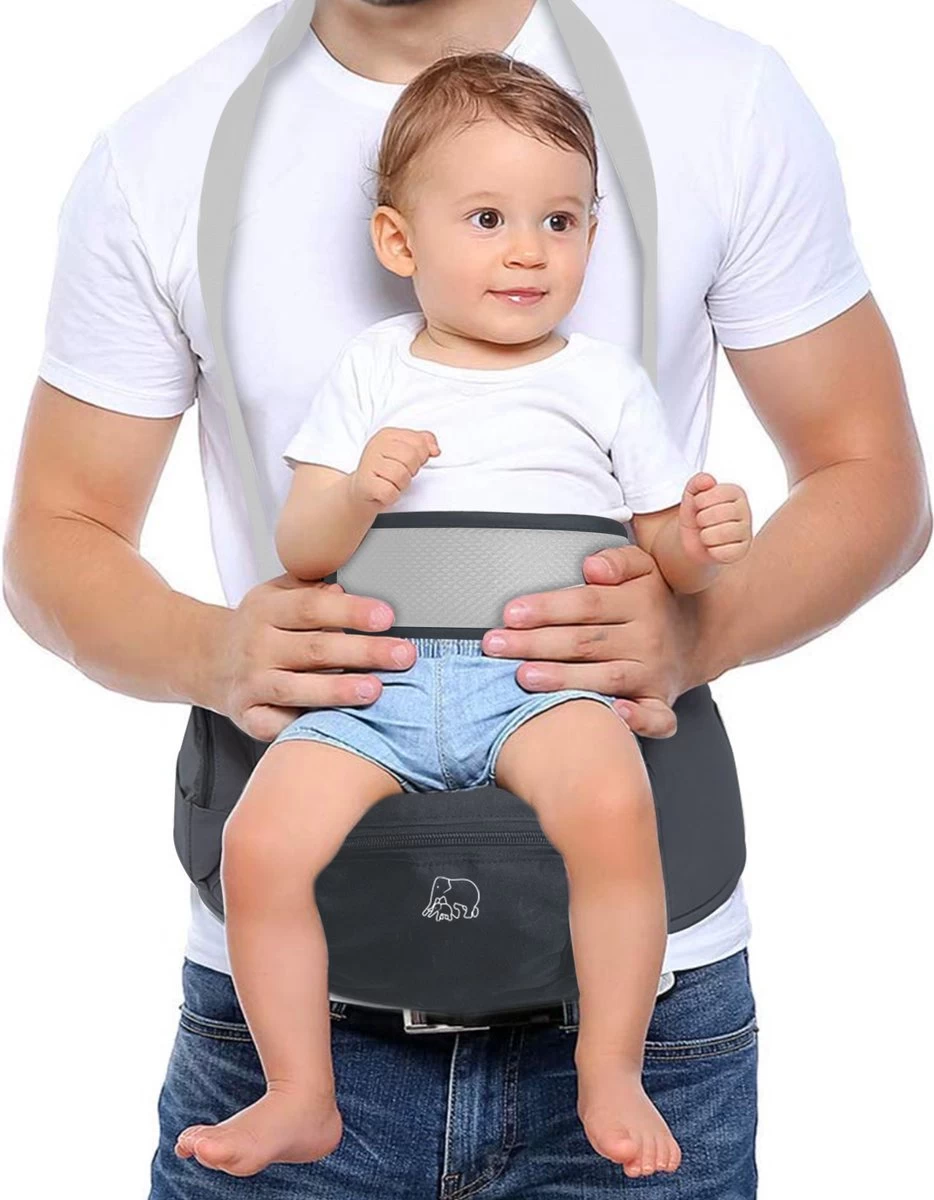 Deryan Pack Light Luxe Heupdrager - Ergonomische draagzak + Opbergvakjes Grijs Deryan Pack Light Luxe Heupdrager - Ergonomische Draagzak + Opbergvakjes Grijs -Winkel voor babyproducten 934x1200 11