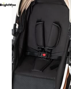 Merkloos BrightWise® Luxe Kinderwagen 3 In 1 Voldoet Aan Alle Europese Veiligheidscertificaten - Wandelwagen - Kinderwagen 3-in-1 Incl Autostoel - Kinderwagen Maxi Cosi – Buggy 3 In 1 - Newborn - Leer - Bruin -Winkel voor babyproducten 960x1200 9