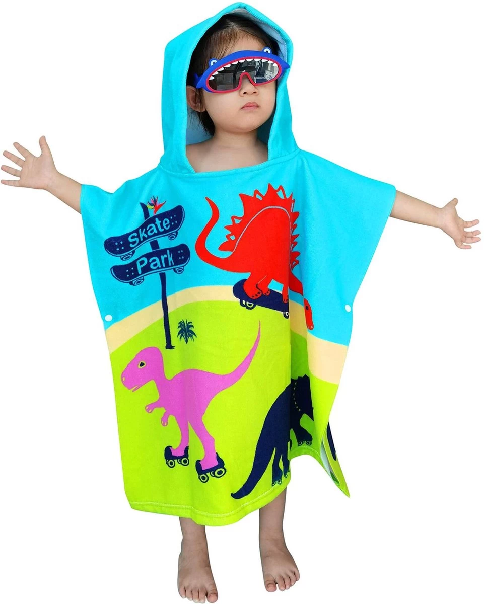 JAXY Badcape Baby - Badcape - Baby Badjas - Omslagdoek - Omslagdoek - Baby Handdoek Met Capuchon - Strandhanddoek - Badponcho - Poncho Handdoek - Microfiber - 60x90cm - Dino JAXY Badcape Baby - Badcape - Baby Badjas - Omslagdoek - Omslagdoek - Baby Handdoek Met Capuchon - Strandhanddoek - Badponcho - Poncho Handdoek - Microfiber - 60x90cm - Dino -Winkel voor babyproducten 961x1200 1