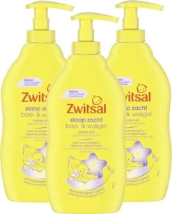 Zwitsal Slaap Zacht Bad- & Wasgel Lavendel - Voordeelverpakking 3 X 400 Ml Pomp