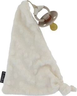 Louka Speendoekje Driehoek Minky Crème | Meisje | Jongen | Minky | Speenknuffel | Speen |