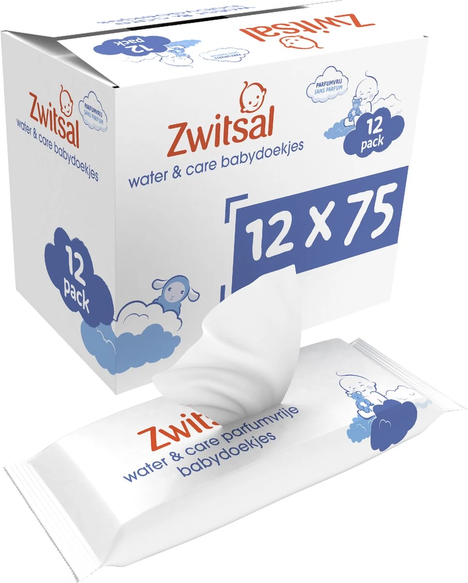 Zwitsal Water & Care Billendoekjes Parfumvrij - 900 doekjes - Voordeelverpakking Zwitsal Water & Care Billendoekjes Parfumvrij - 900 Doekjes - Voordeelverpakking -Winkel voor babyproducten
