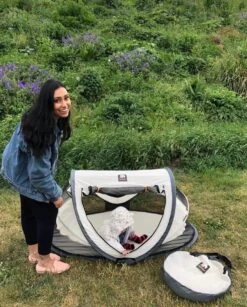 Deryan Peuter Luxe Campingbedje – Inclusief Zelfopblaasbare Matras - Cream -Winkel voor babyproducten 967x1200 8