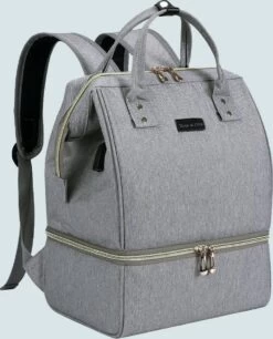 Rose & Ollie Kolftas Rugtas Grijs - Koeltas Moedermelk