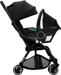 Hamilton By Yoop S1 Plus Buggy Met Monteerbare Zeno Plus Draagwieg - Nieuw En Hoger 2023 Model - Premium Budget Stroller Met One Hand Folding Technologie – Zwart - Licht, Verstelbaar, Wendbaar En Geschikt Van 0 Maanden Tot 4 Jaar – Inclusief Adapter