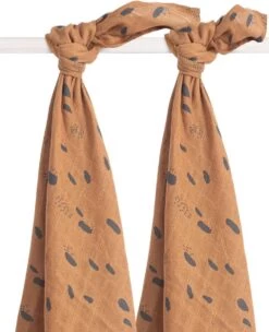 Jollein Hydrofiel Multidoek Spot 115x115cm - Caramel - 2 Stuks -Winkel voor babyproducten 975x1200 5