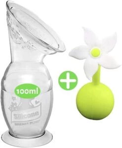 HAAKAA - Siliconen Borstkolf - 100ml + Stopper Witte Bloem - Borstvoeding - Lekschaal -Winkel voor babyproducten 994x1200 6