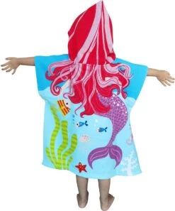 JAXY Badcape Baby - Badcape - Baby Badjas - Omslagdoek - Omslagdoek - Baby Handdoek Met Capuchon - Strandhanddoek - Badponcho - Poncho Handdoek - Microfiber - 60x90cm - Paarse Zeemeermin -Winkel voor babyproducten 997x1200 4
